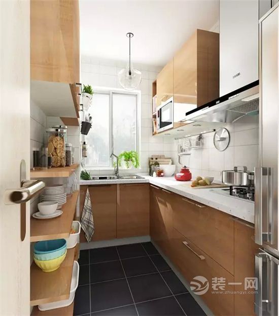 小户型厨房装修设计效果图 巧妙设计美观实用两相宜